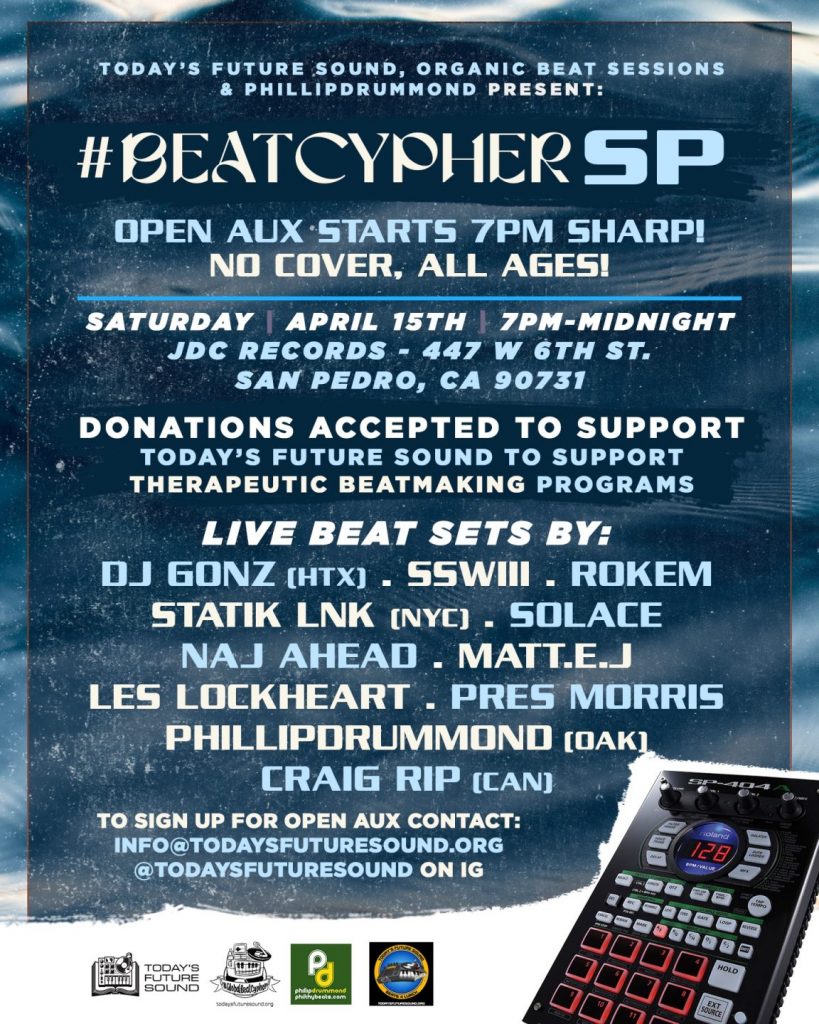 #BeatCypherSP at JDC Records in San Pedro, April 15th